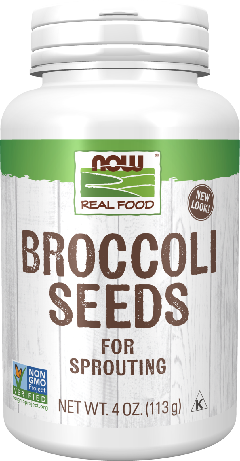 NOW Foods, Broccoli Seeds For Sprouting, Non-GMO Project Verified, 4 oz — product image
