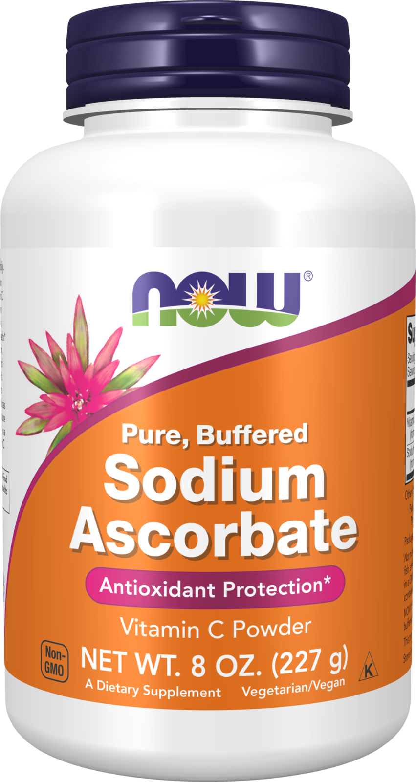 NOW Supplements, Sodium Ascorbate Powder, Antioxidant Protection*, 8-oz — product image