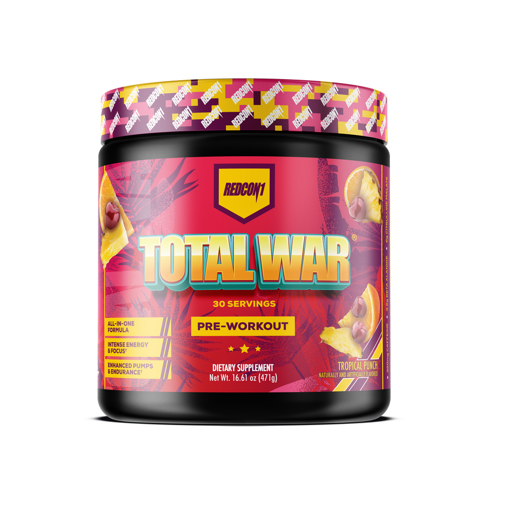 Redcon1 Total War Pre Workout - 30 Servings - Tropical Punch product image